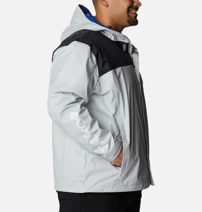Men's Columbia PFG Storm Jackets Light Grey | Plus Size CA-P36A0